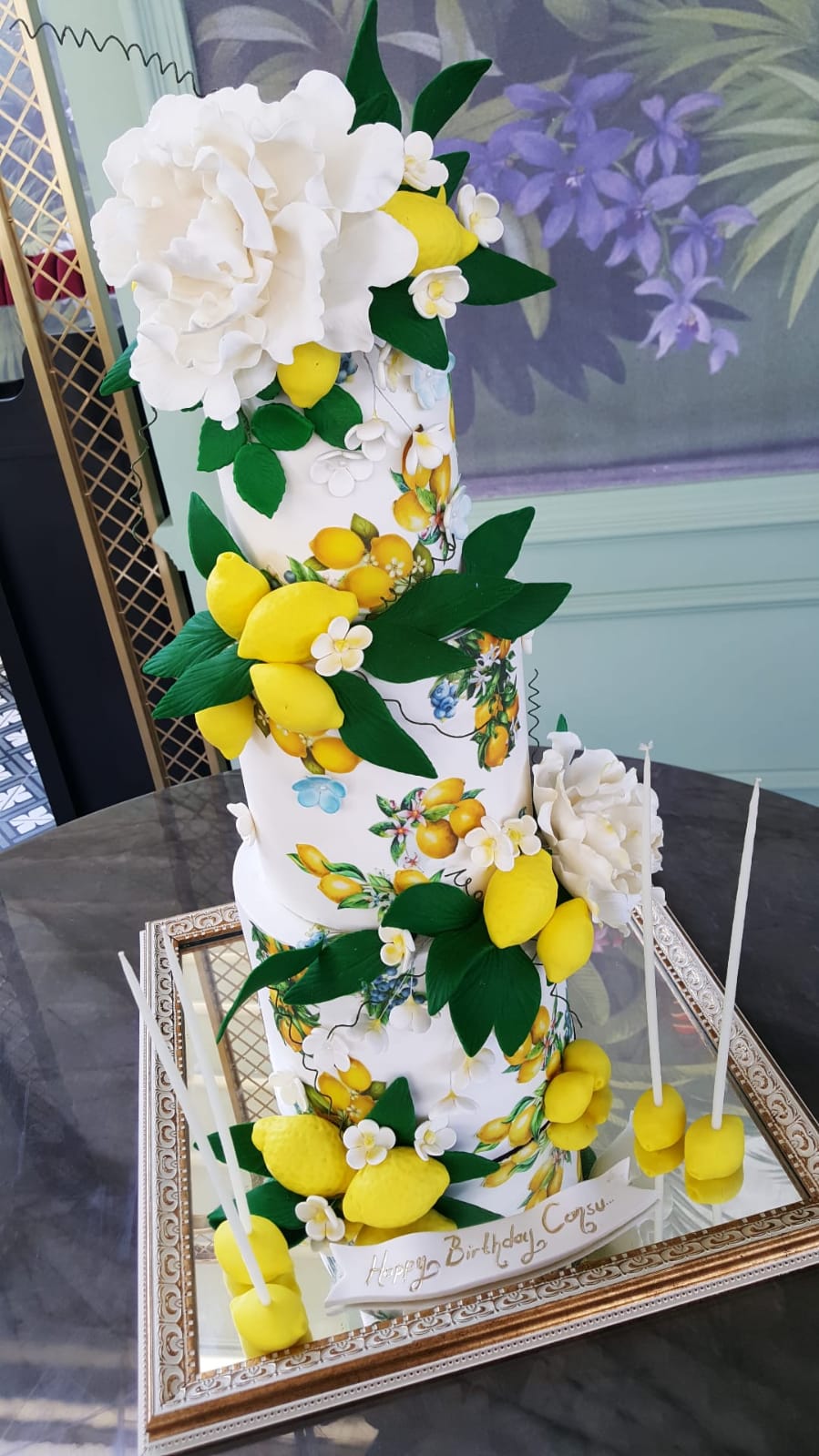 No:4 Şeker Hamurlu Tasarım Pasta