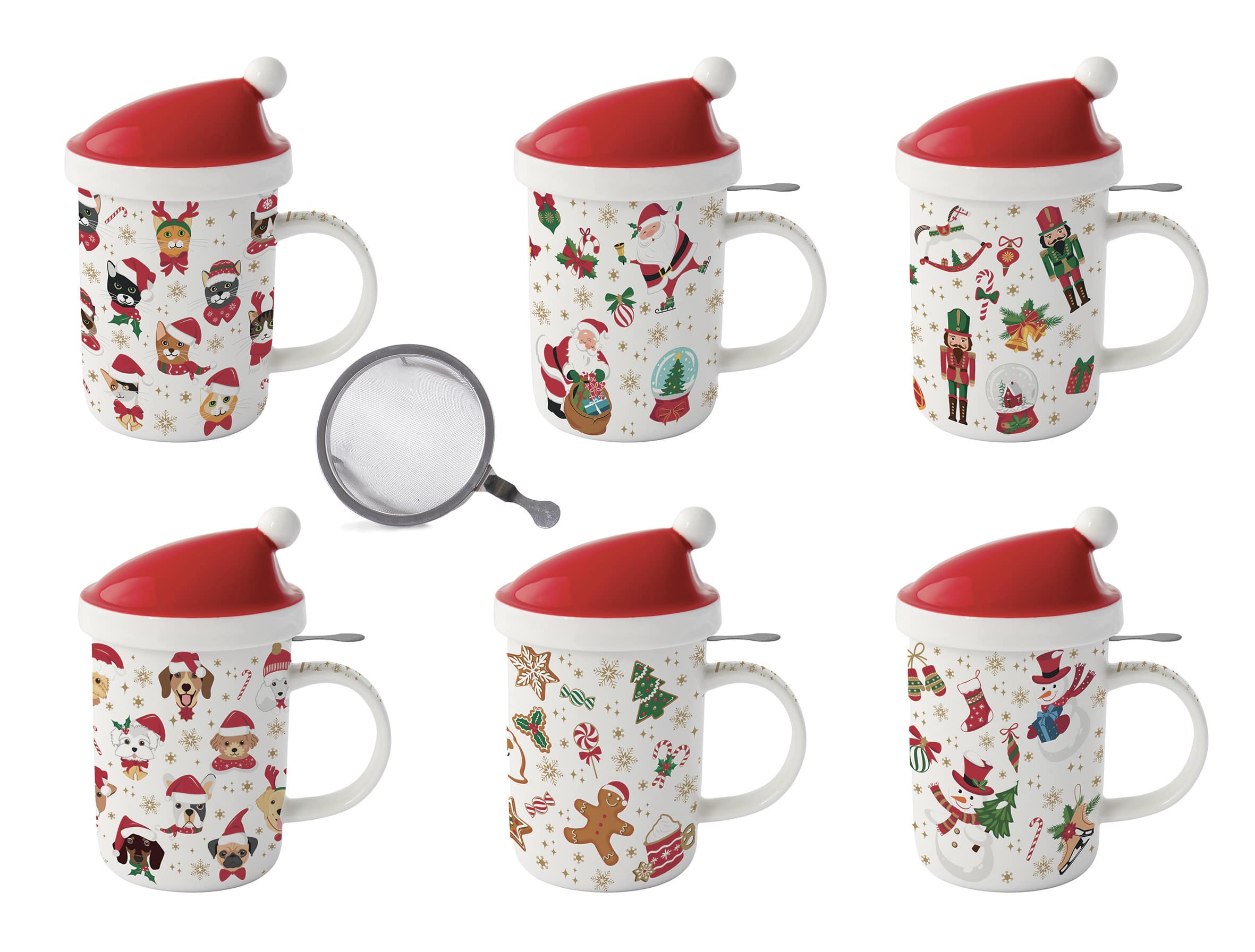 Santa Kapaklı Kupa Seti (Adet)