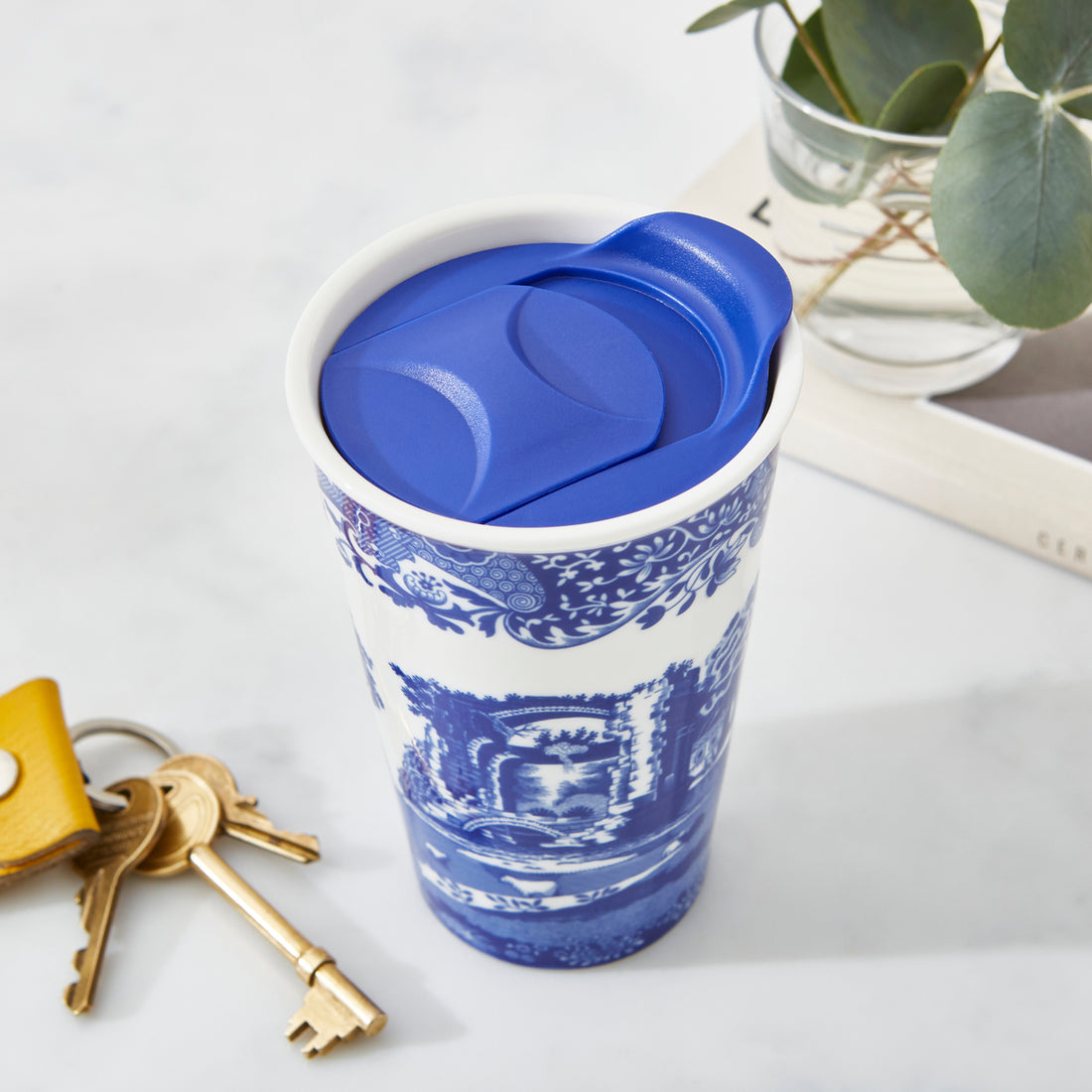 Blue Italian Travel Mug 0.23 Lt