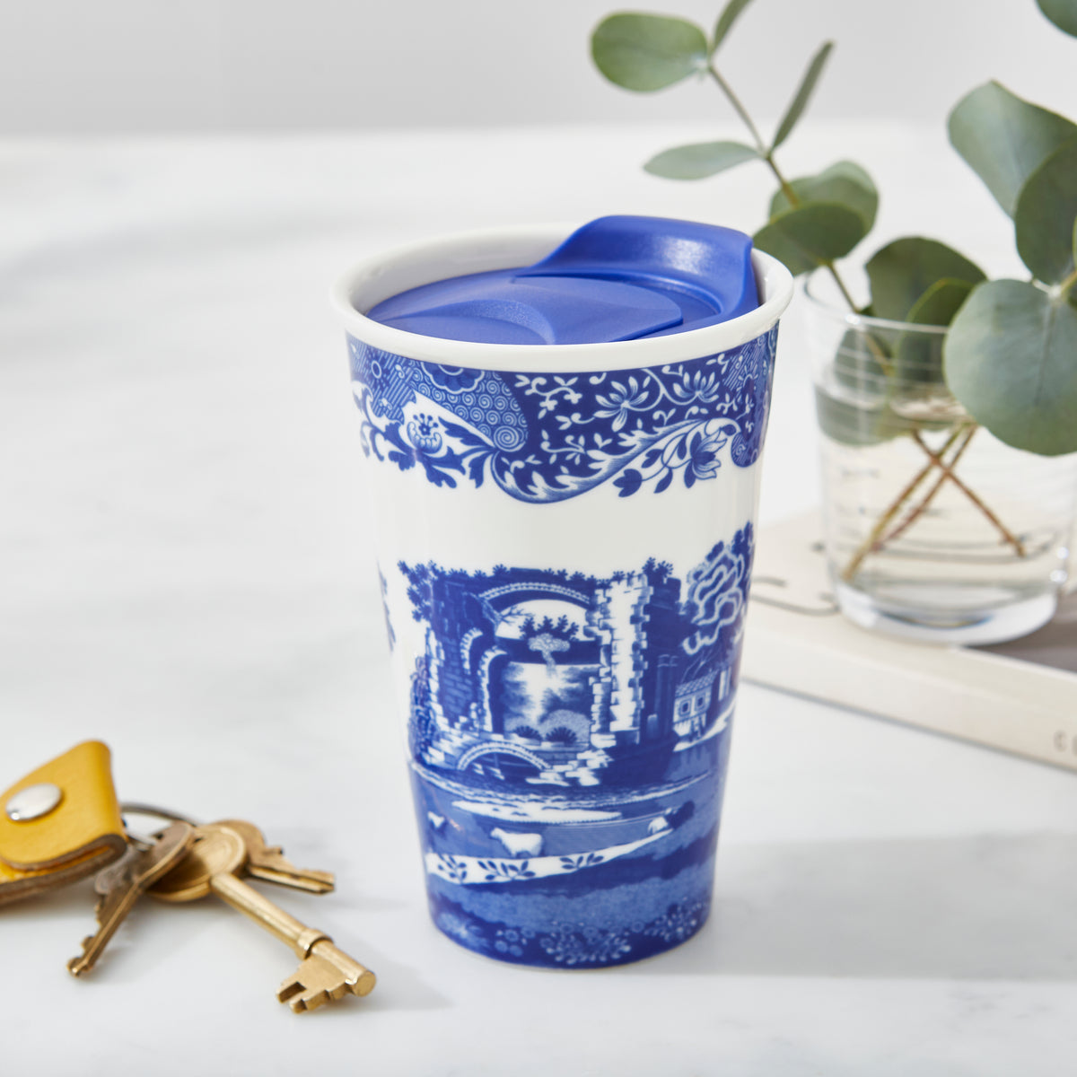 Blue Italian Travel Mug 0.23 Lt