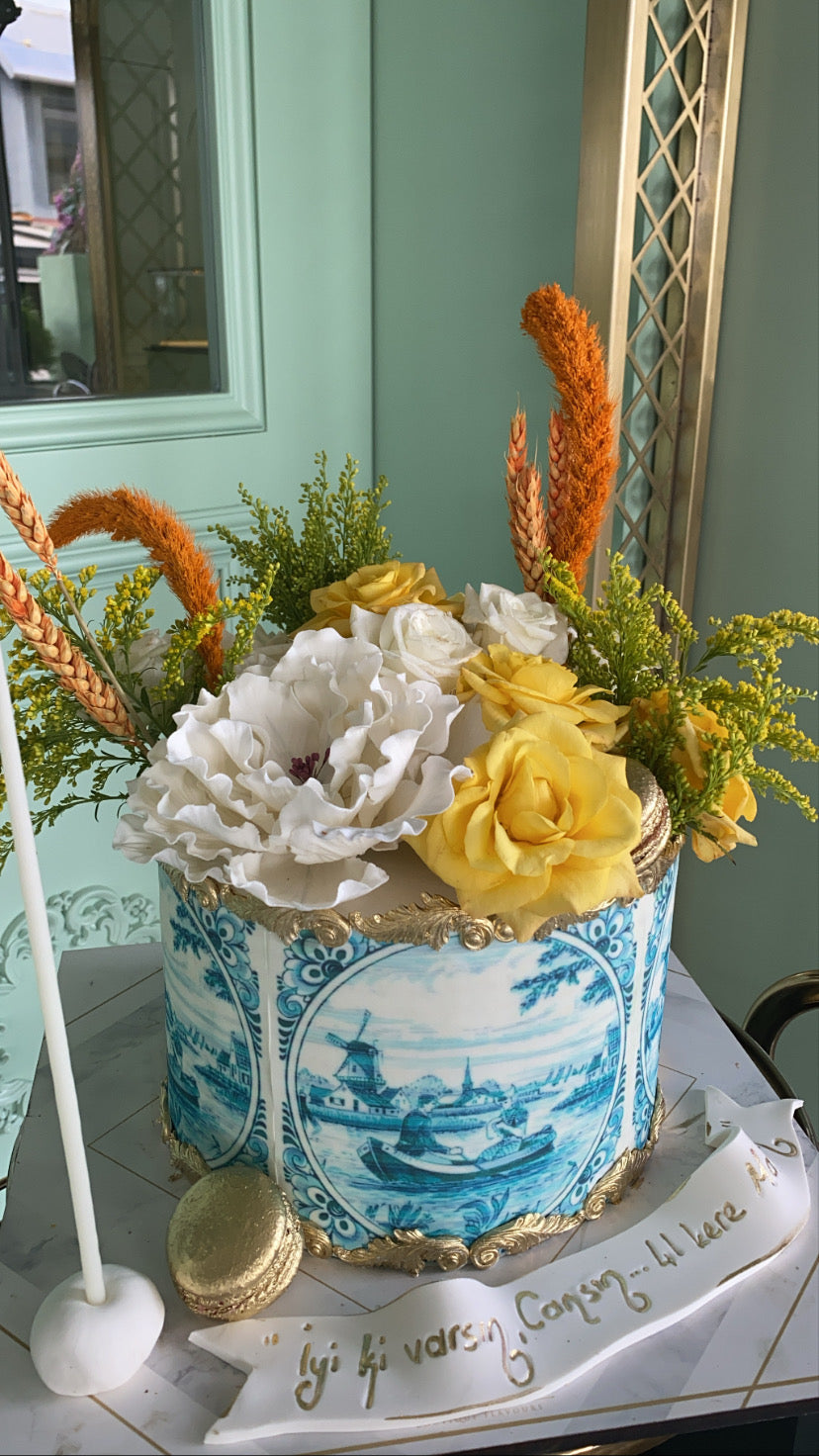 No:94 Şeker Hamurlu Tasarım Pasta