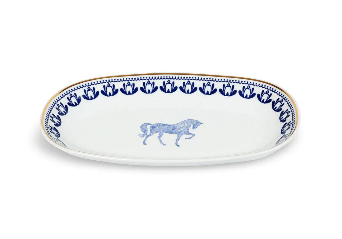 Horse Luck Blue Collection Meze Tabağı 29 cm