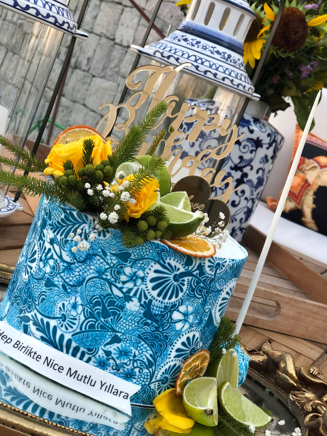 No:61 Şeker Hamurlu Tasarım Pasta