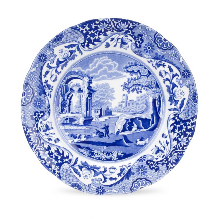 Blue Italian Pasta Tabağı 23 cm