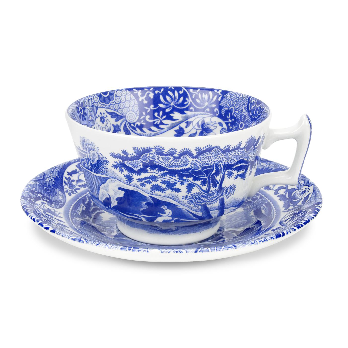 Blue Italian Çay Fincanı ve Tabağı 200 ml