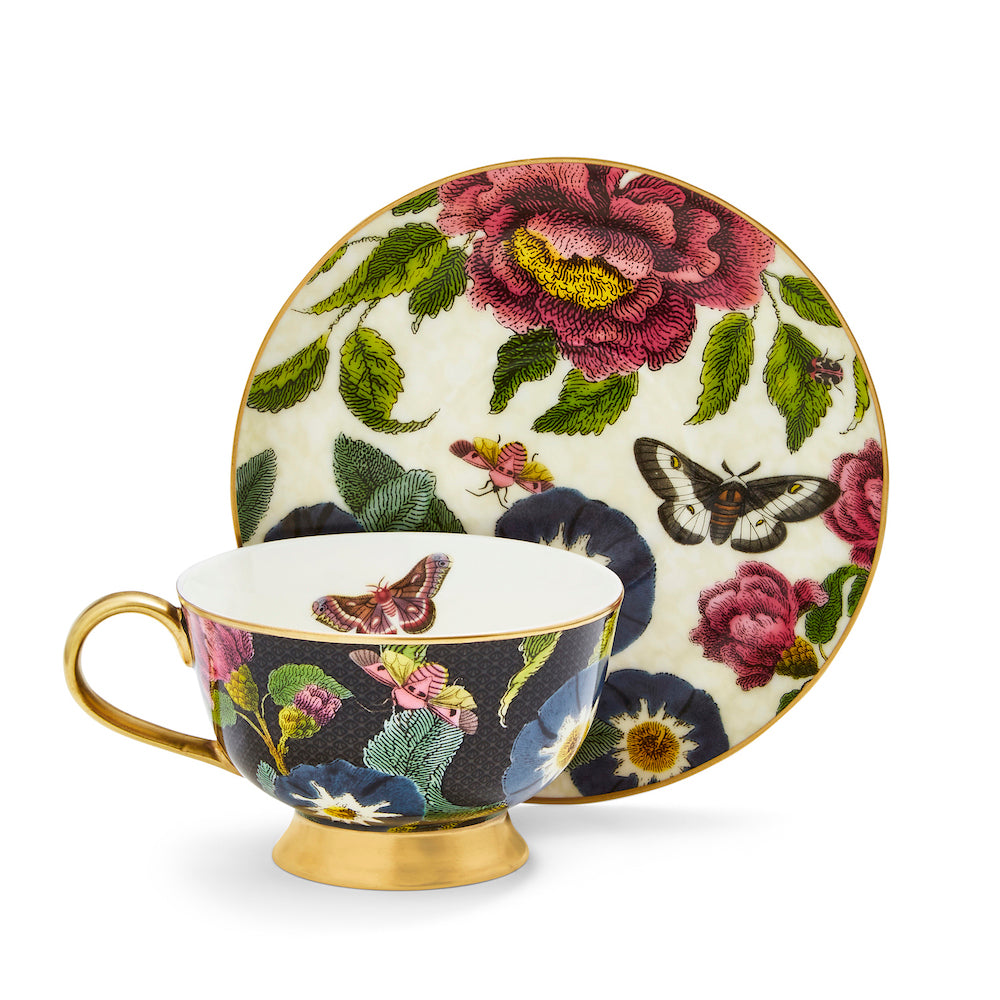 Creatures of Curiosity Çay Fincanı ve Tabağı 260 ml - Siyah