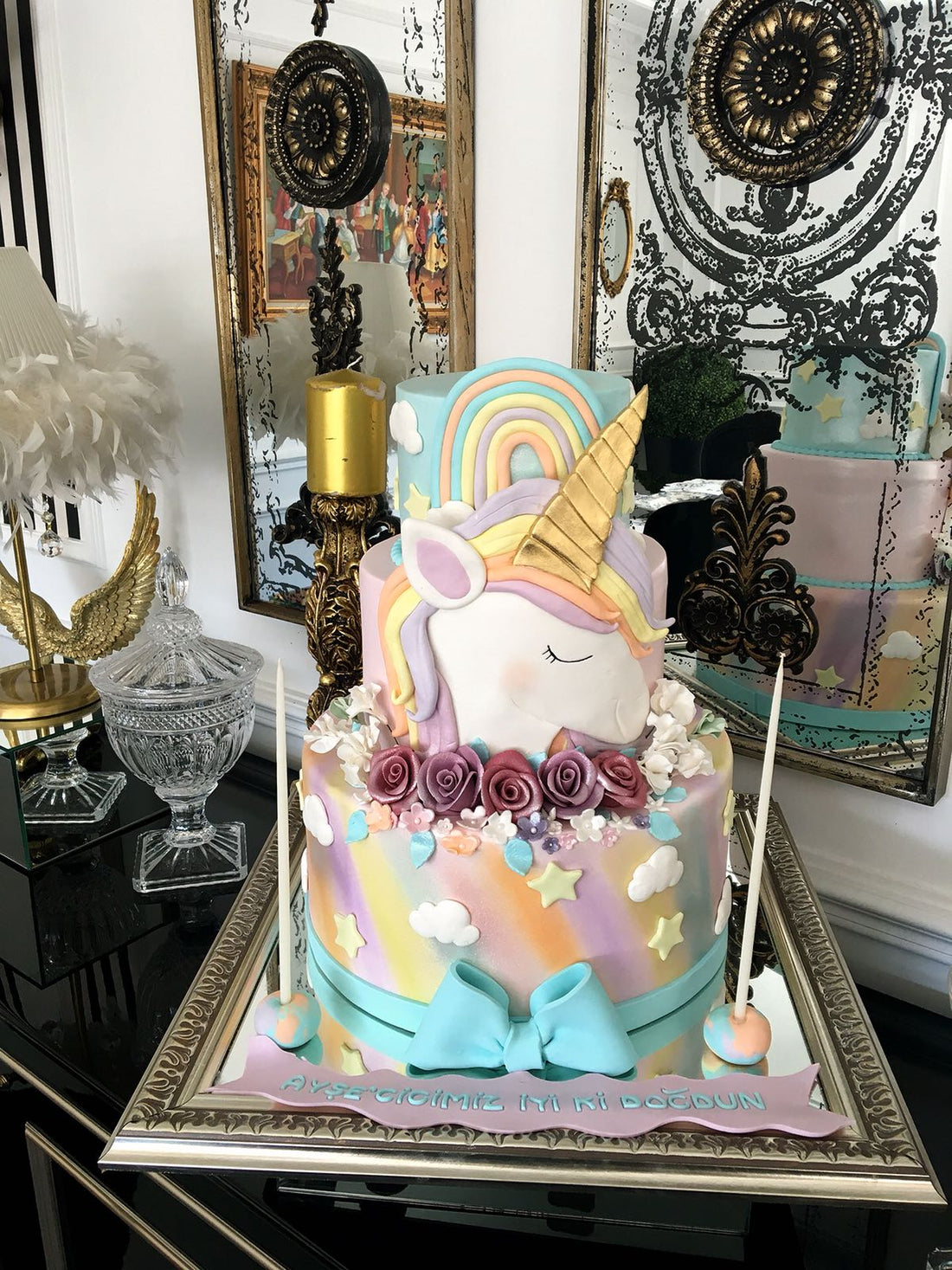 No:102 Şeker Hamurlu Tasarım Pasta