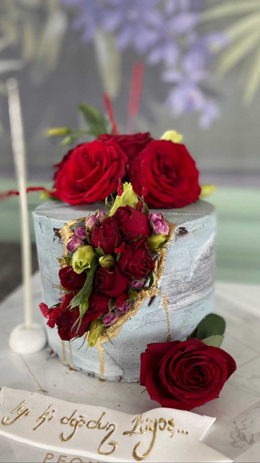 No:127 Şeker Hamurlu Tasarım Pasta