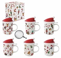 Santa Kapaklı Kupa Seti (Adet)