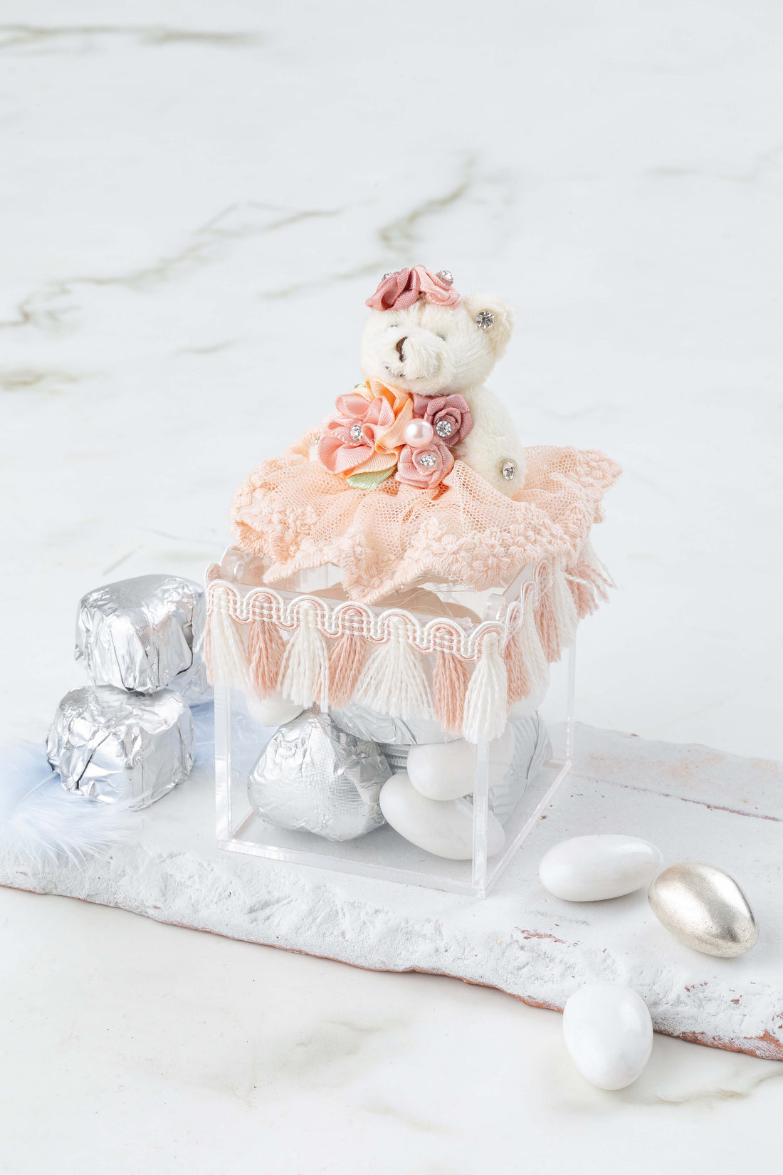 No:10 Kare Pleksi Kutu Yeni Doğan Hediyelik