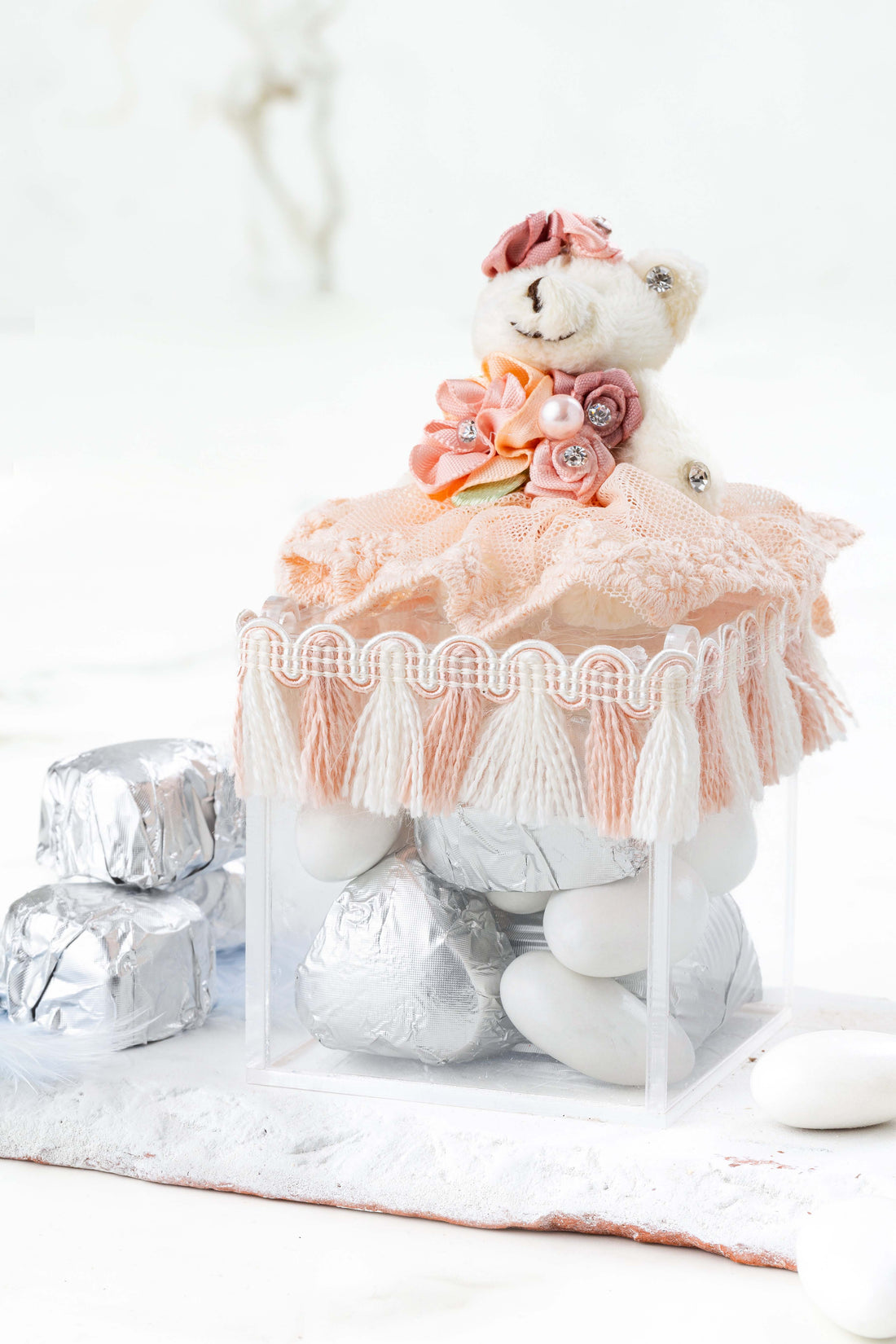 No:10 Kare Pleksi Kutu Yeni Doğan Hediyelik