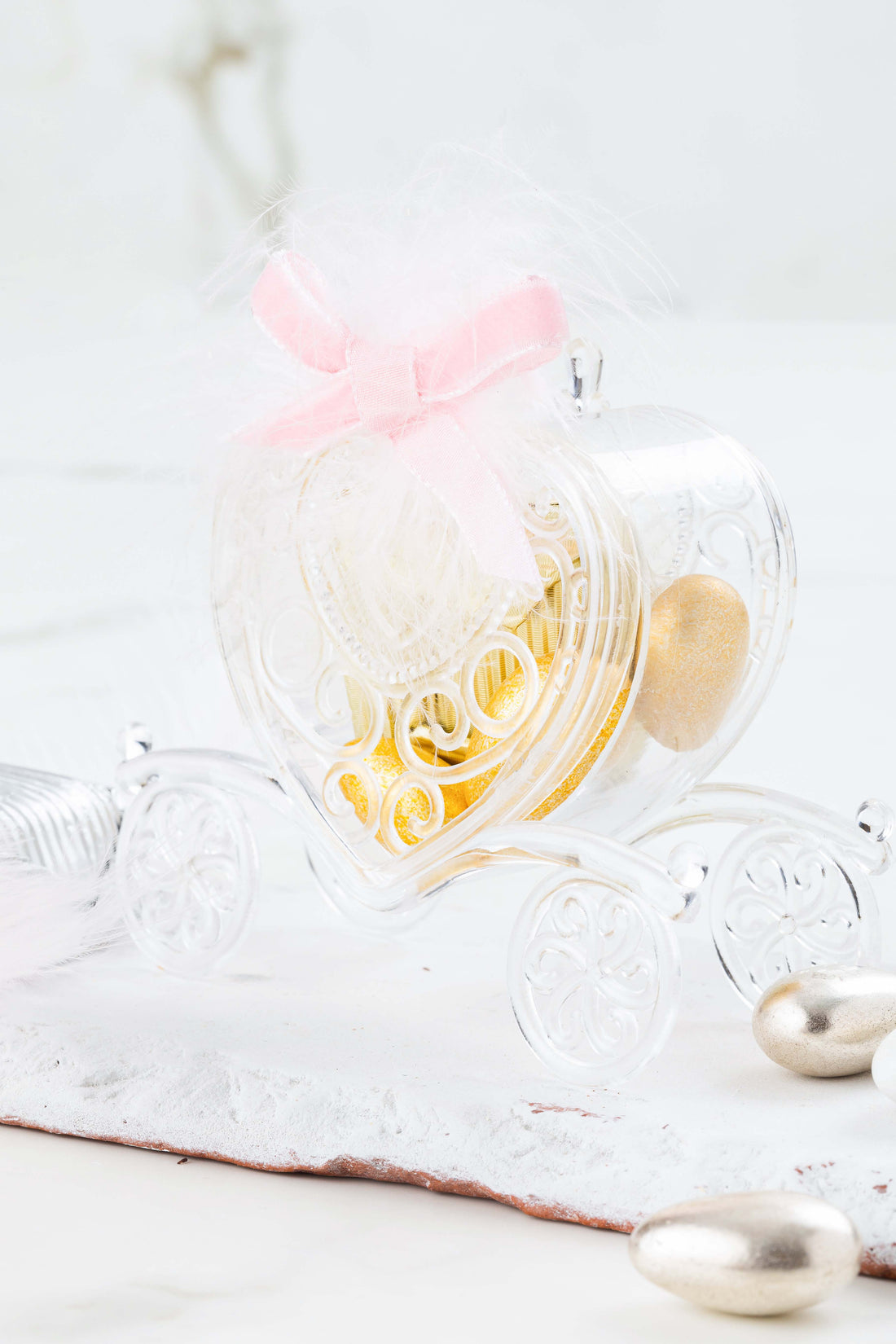 No:1 Prenses Arabalı Mika Kutu Yeni Doğan Bebek Hediyelik