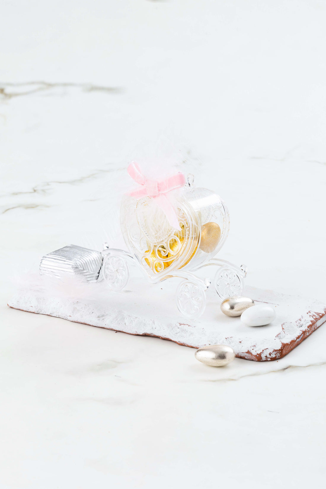 No:1 Prenses Arabalı Mika Kutu Yeni Doğan Bebek Hediyelik