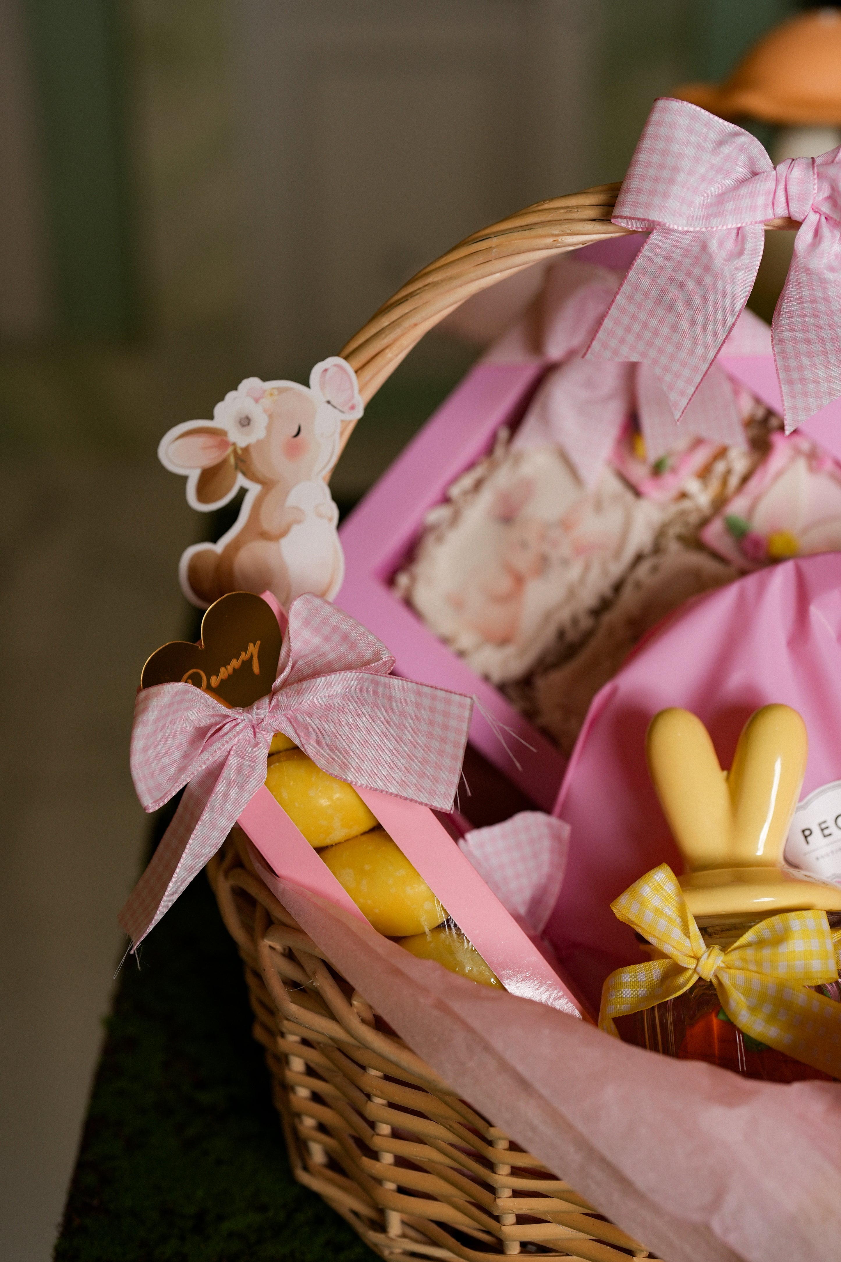 Easter Hediye Sepeti Büyük Pembe