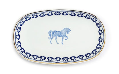 Horse Luck Blue Collection Meze Tabağı 34 cm