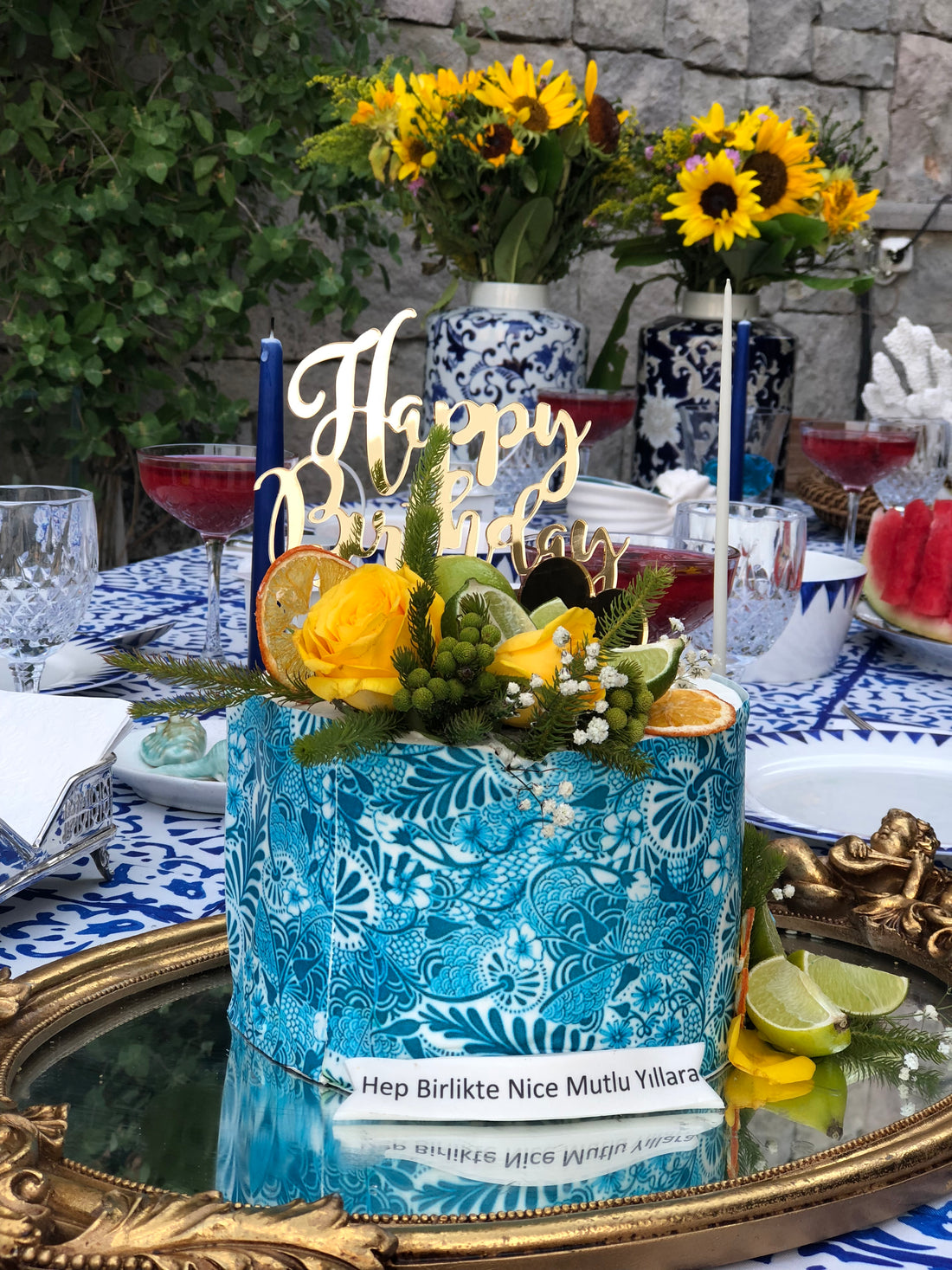 No:61 Şeker Hamurlu Tasarım Pasta