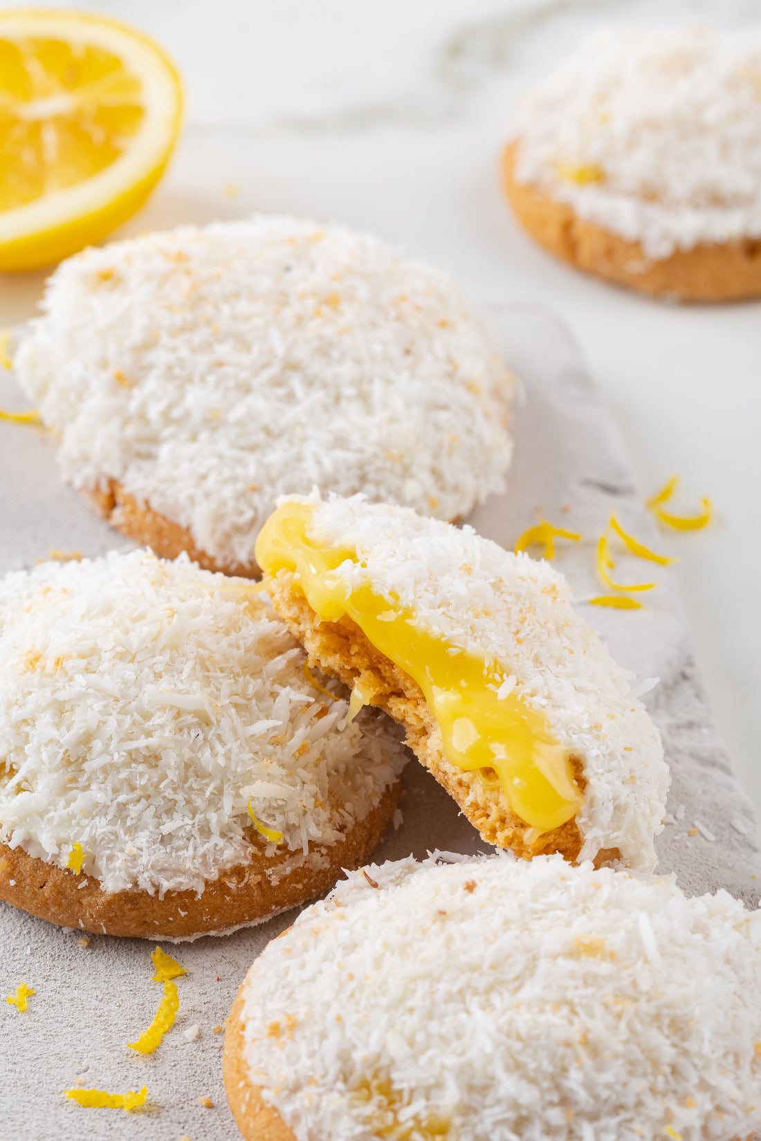 Limon Dolgulu Beyaz Çikolatalı Kurabiye