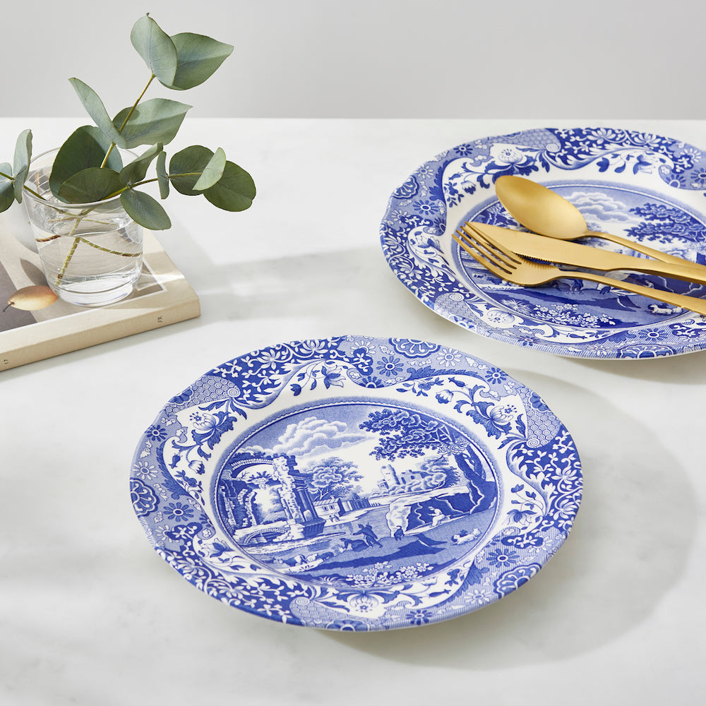 Blue Italian Pasta Tabağı 23 cm