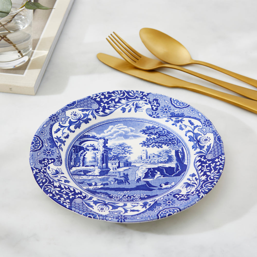 Blue Italian Pasta Tabağı 20 cm