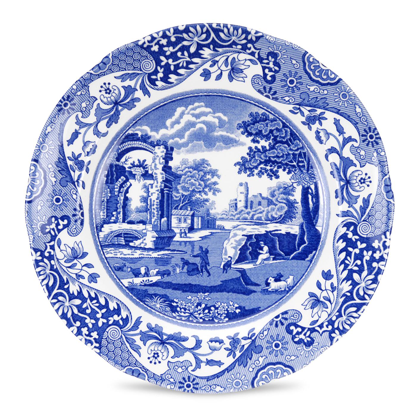 Blue Italian Pasta Tabağı 20 cm
