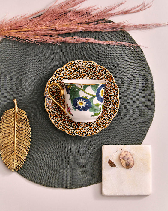 Creatures of Curiosity Çay Fincanı ve Tabağı 260 ml - Çiçekli