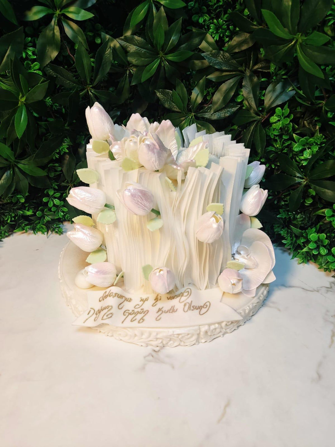 No : 301 Krema Detaylı Tasarım Pasta